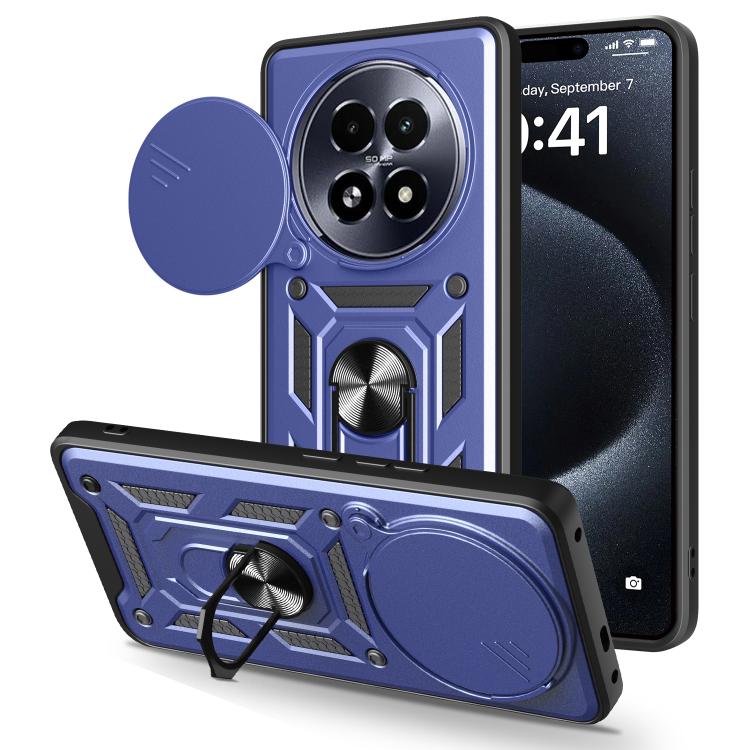 Sliding Camera Cover Design TPU+PC Phone Case, For Realme P3 Pro 5G, For Realme C75 4G / 14x 5G Global, For Realme 13+ 5G, For Realme 13 Pro / 13 Pro+ 5G, For Realme C61 / C63, For Realme 12 5G Global