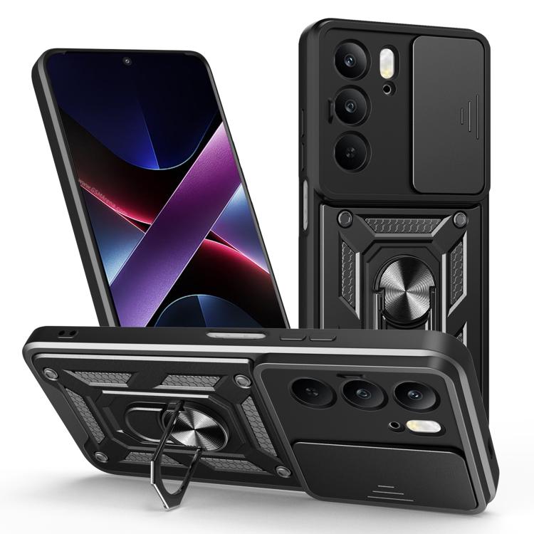 Sliding Camera Cover Design TPU+PC Phone Case, For Realme P3 Pro 5G, For Realme C75 4G / 14x 5G Global, For Realme 13+ 5G, For Realme 13 Pro / 13 Pro+ 5G, For Realme C61 / C63, For Realme 12 5G Global