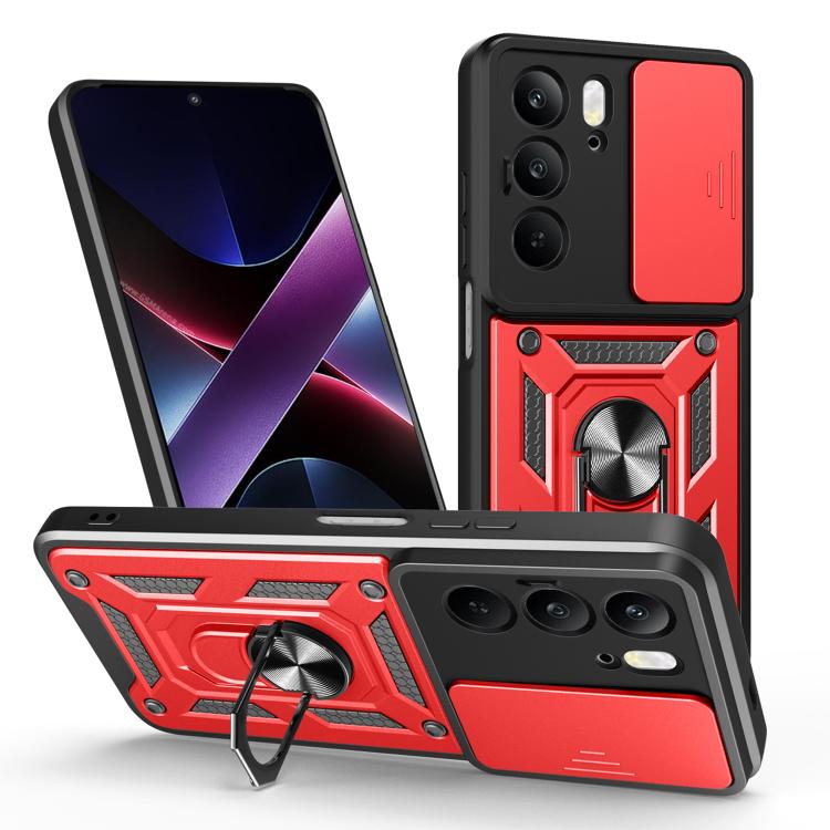 Sliding Camera Cover Design TPU+PC Phone Case, For Realme P3 Pro 5G, For Realme C75 4G / 14x 5G Global, For Realme 13+ 5G, For Realme 13 Pro / 13 Pro+ 5G, For Realme C61 / C63, For Realme 12 5G Global