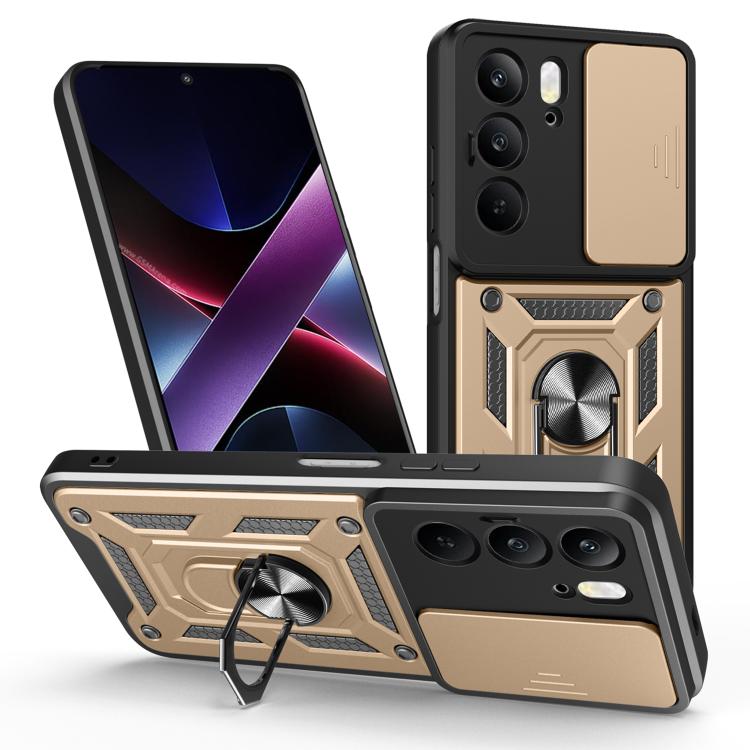 Sliding Camera Cover Design TPU+PC Phone Case, For Realme P3 Pro 5G, For Realme C75 4G / 14x 5G Global, For Realme 13+ 5G, For Realme 13 Pro / 13 Pro+ 5G, For Realme C61 / C63, For Realme 12 5G Global