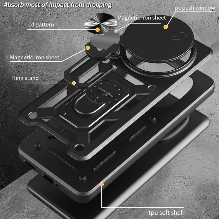 Sliding Camera Cover Design TPU+PC Phone Case, For Realme P3 Pro 5G, For Realme C75 4G / 14x 5G Global, For Realme 13+ 5G, For Realme 13 Pro / 13 Pro+ 5G, For Realme C61 / C63, For Realme 12 5G Global