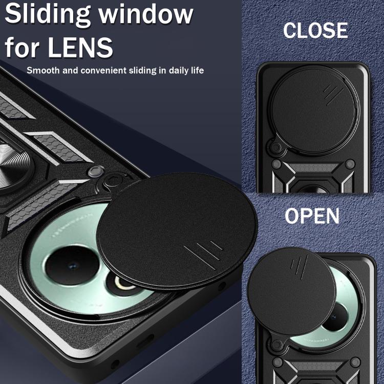 Sliding Camera Cover Design TPU+PC Phone Case, For Realme P3 Pro 5G, For Realme C75 4G / 14x 5G Global, For Realme 13+ 5G, For Realme 13 Pro / 13 Pro+ 5G, For Realme C61 / C63, For Realme 12 5G Global