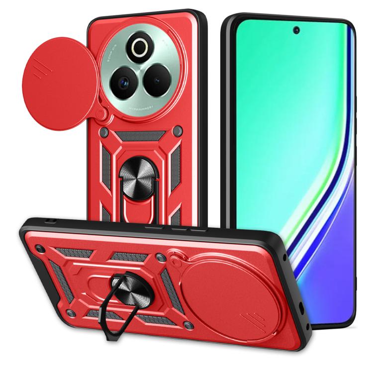 Sliding Camera Cover Design TPU+PC Phone Case, For Realme P3 Pro 5G, For Realme C75 4G / 14x 5G Global, For Realme 13+ 5G, For Realme 13 Pro / 13 Pro+ 5G, For Realme C61 / C63, For Realme 12 5G Global