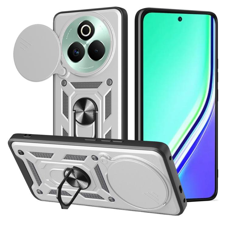 Sliding Camera Cover Design TPU+PC Phone Case, For Realme P3 Pro 5G, For Realme C75 4G / 14x 5G Global, For Realme 13+ 5G, For Realme 13 Pro / 13 Pro+ 5G, For Realme C61 / C63, For Realme 12 5G Global