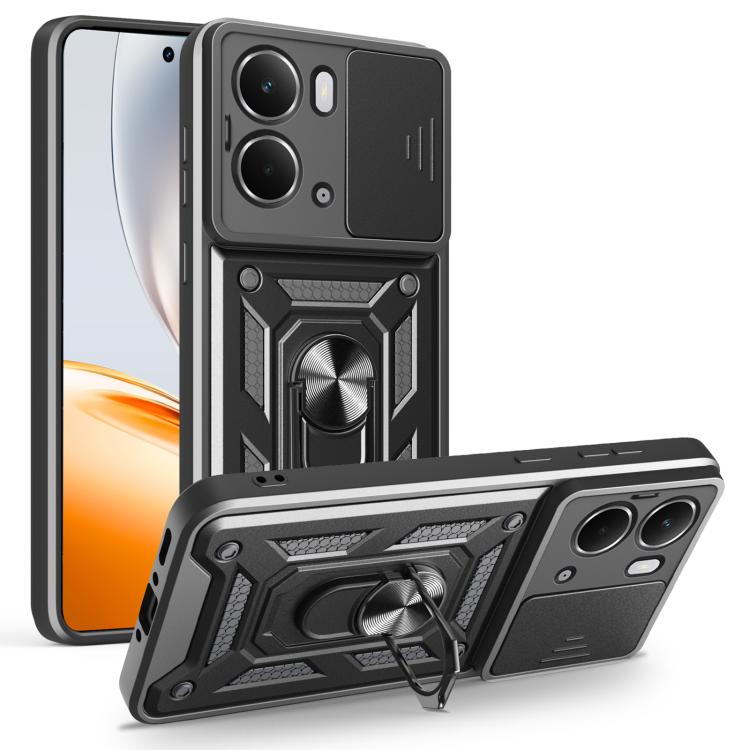 Sliding Camera Cover Design TPU+PC Phone Case, For Realme 15T 5G, For Realme C71 4G, For Realme Neo7x / P3 5G, For Realme P3 Pro 5G, For Realme C75 4G / 14x 5G Global, For Realme 13+ 5G