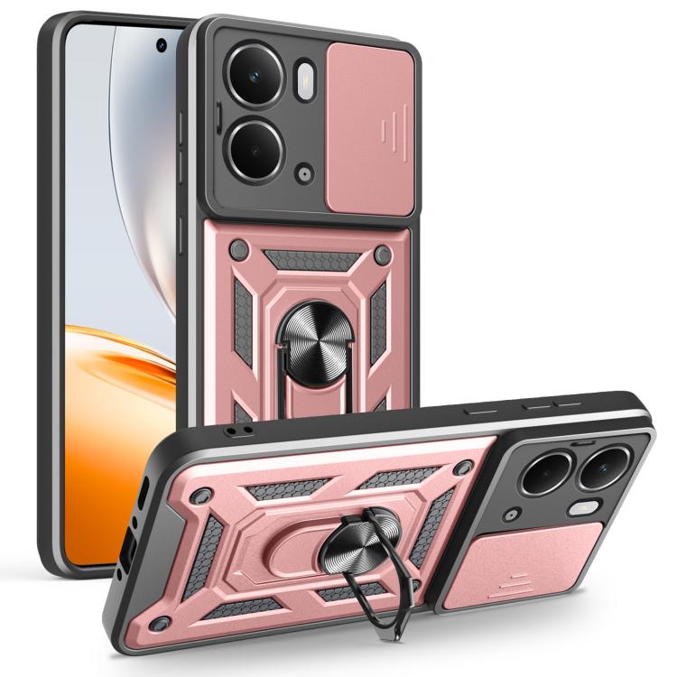 Sliding Camera Cover Design TPU+PC Phone Case, For Realme 15T 5G, For Realme C71 4G, For Realme Neo7x / P3 5G, For Realme P3 Pro 5G, For Realme C75 4G / 14x 5G Global, For Realme 13+ 5G