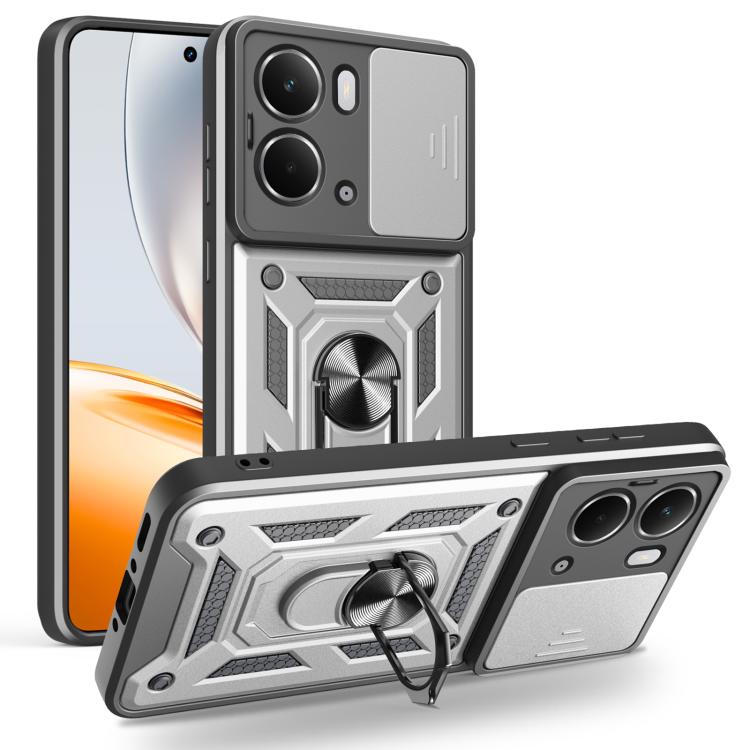 Sliding Camera Cover Design TPU+PC Phone Case, For Realme 15T 5G, For Realme C71 4G, For Realme Neo7x / P3 5G, For Realme P3 Pro 5G, For Realme C75 4G / 14x 5G Global, For Realme 13+ 5G