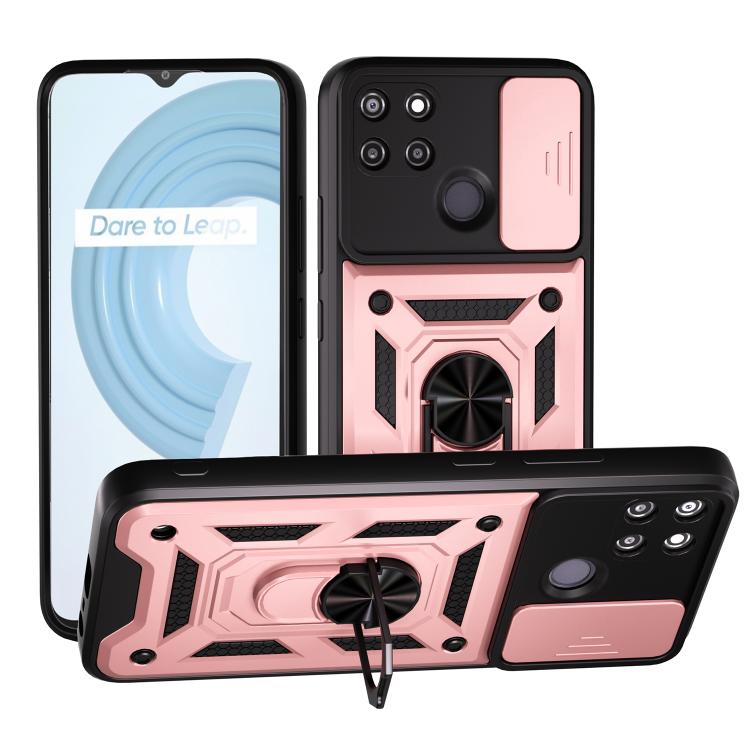 Sliding Camera Cover Design TPU+PC Phone Case, For Realme GT3 5G, For Realme C21Y / C25Y, For Realme C25 / C15, For Realme 5 Pro, For Realme 5