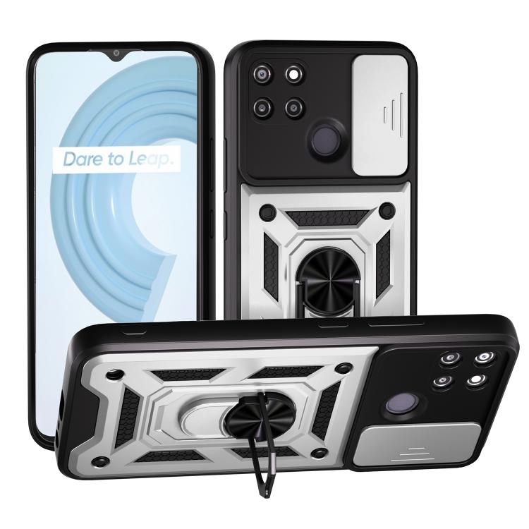 Sliding Camera Cover Design TPU+PC Phone Case, For Realme GT3 5G, For Realme C21Y / C25Y, For Realme C25 / C15, For Realme 5 Pro, For Realme 5