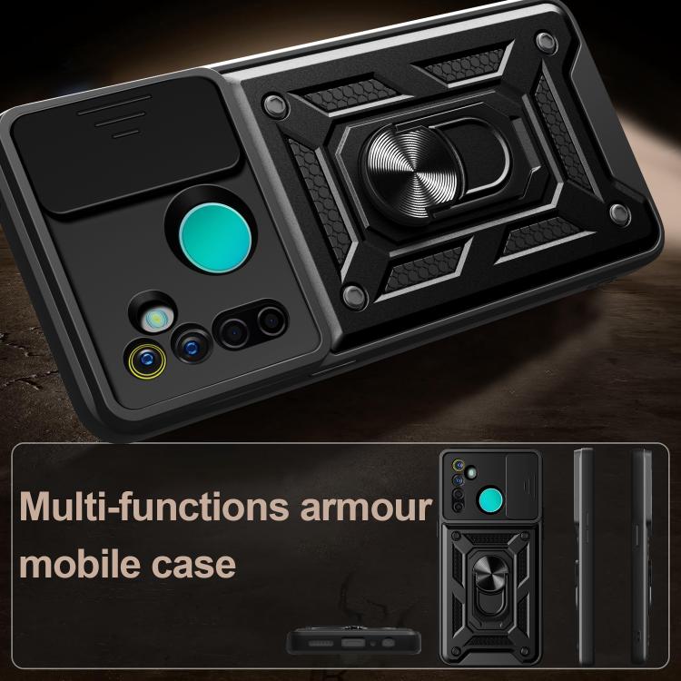 Sliding Camera Cover Design TPU+PC Phone Case, For Realme 5 Pro, For Realme 5