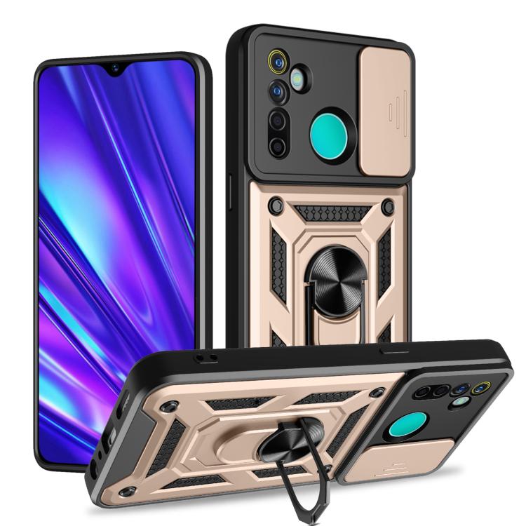 Sliding Camera Cover Design TPU+PC Phone Case, For Realme GT3 5G, For Realme C21Y / C25Y, For Realme C25 / C15, For Realme 5 Pro, For Realme 5