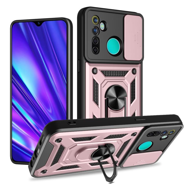 Sliding Camera Cover Design TPU+PC Phone Case, For Realme GT3 5G, For Realme C21Y / C25Y, For Realme C25 / C15, For Realme 5 Pro, For Realme 5