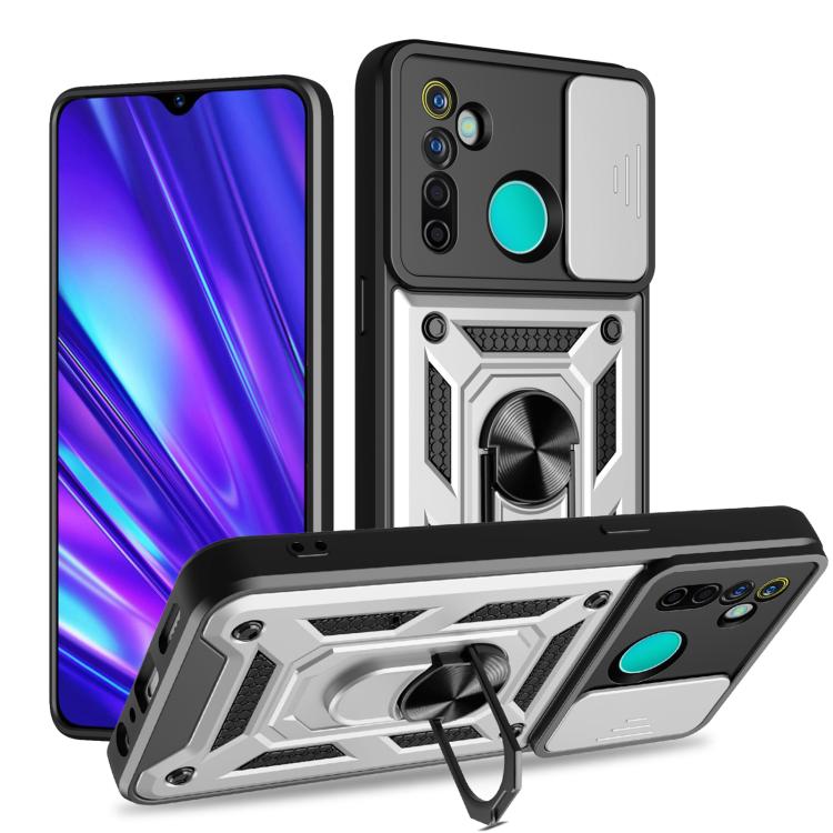 Sliding Camera Cover Design TPU+PC Phone Case, For Realme GT3 5G, For Realme C21Y / C25Y, For Realme C25 / C15, For Realme 5 Pro, For Realme 5