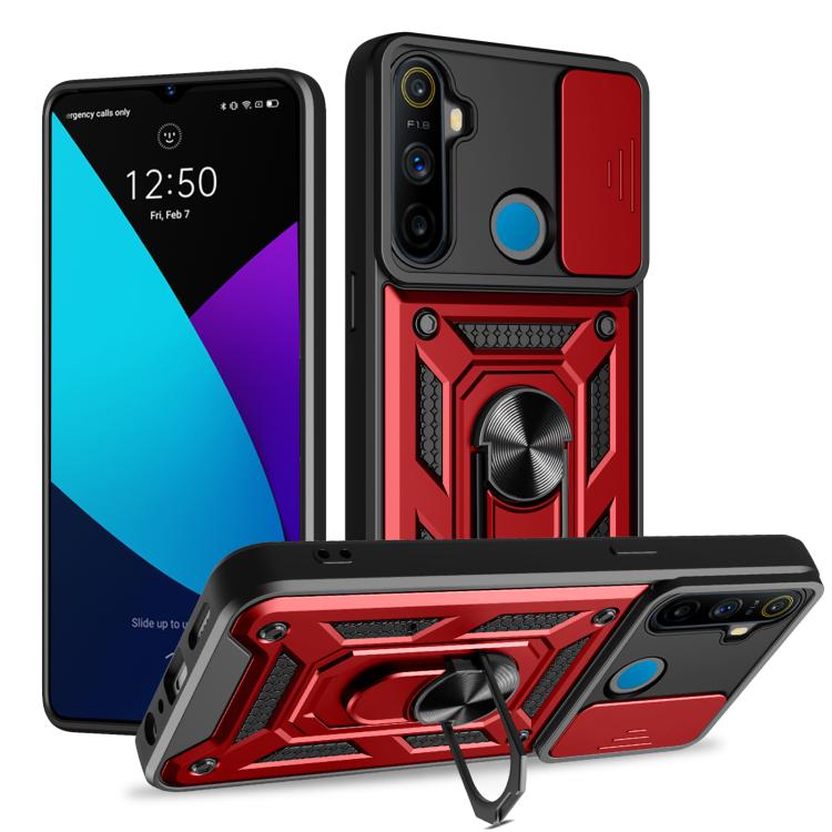 Sliding Camera Cover Design TPU+PC Phone Case, For Realme GT3 5G, For Realme C21Y / C25Y, For Realme C25 / C15, For Realme 5 Pro, For Realme 5