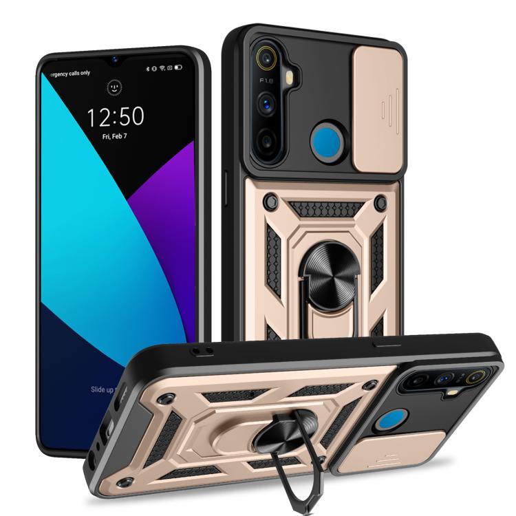 Sliding Camera Cover Design TPU+PC Phone Case, For Realme GT3 5G, For Realme C21Y / C25Y, For Realme C25 / C15, For Realme 5 Pro, For Realme 5