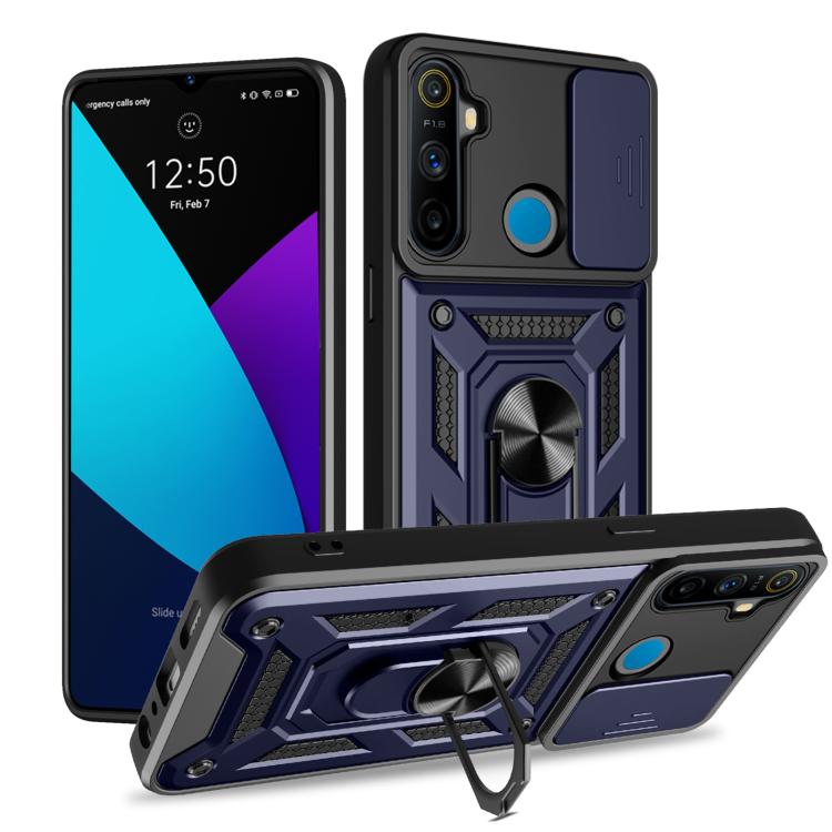 Sliding Camera Cover Design TPU+PC Phone Case, For Realme GT3 5G, For Realme C21Y / C25Y, For Realme C25 / C15, For Realme 5 Pro, For Realme 5