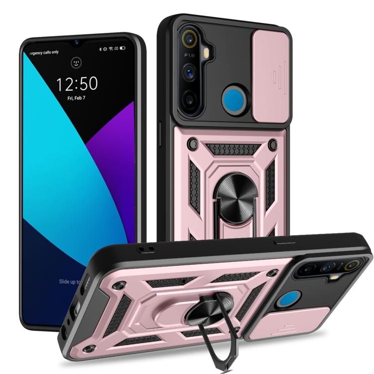 Sliding Camera Cover Design TPU+PC Phone Case, For Realme GT3 5G, For Realme C21Y / C25Y, For Realme C25 / C15, For Realme 5 Pro, For Realme 5