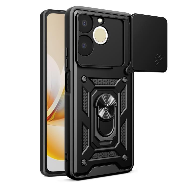 Sliding Camera Cover Design TPU+PC Phone Case, For Realme C71 India / Note 70T 4G, For Realme 15x 5G India / C85 5G, For Realme C85 Pro 5G India, For Realme 15T 5G, For Realme C71 4G, For Realme Neo7x / P3 5G