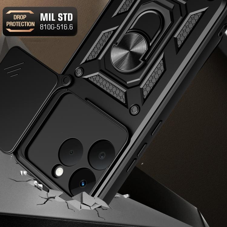 Sliding Camera Cover Design TPU+PC Phone Case, For Realme 15T 5G, For Realme C71 4G, For Realme Neo7x / P3 5G, For Realme P3 Pro 5G, For Realme C75 4G / 14x 5G Global, For Realme 13+ 5G