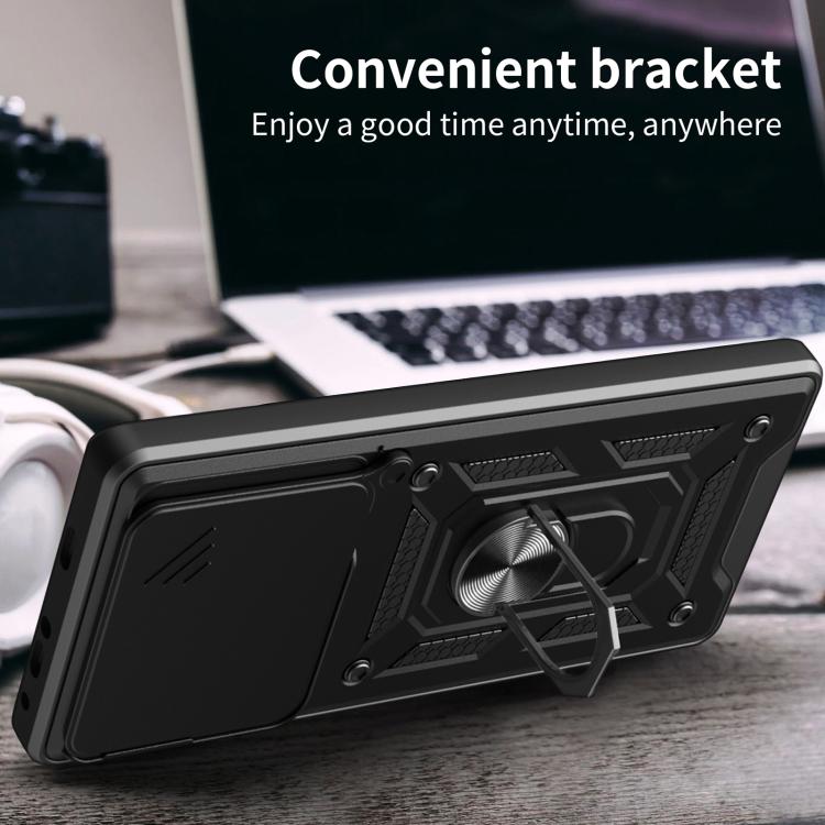 Sliding Camera Cover Design TPU+PC Phone Case, For Realme 15T 5G, For Realme C71 4G, For Realme Neo7x / P3 5G, For Realme P3 Pro 5G, For Realme C75 4G / 14x 5G Global, For Realme 13+ 5G