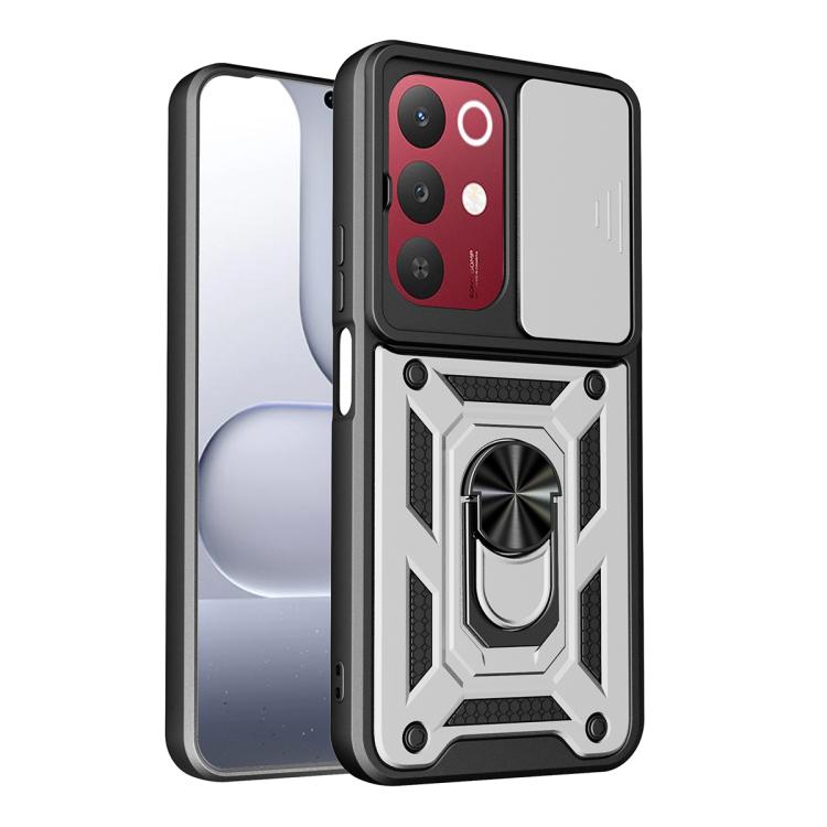 Sliding Camera Cover Design TPU+PC Phone Case, For Realme C71 India / Note 70T 4G, For Realme 15x 5G India / C85 5G, For Realme C85 Pro 5G India, For Realme 15T 5G, For Realme C71 4G, For Realme Neo7x / P3 5G