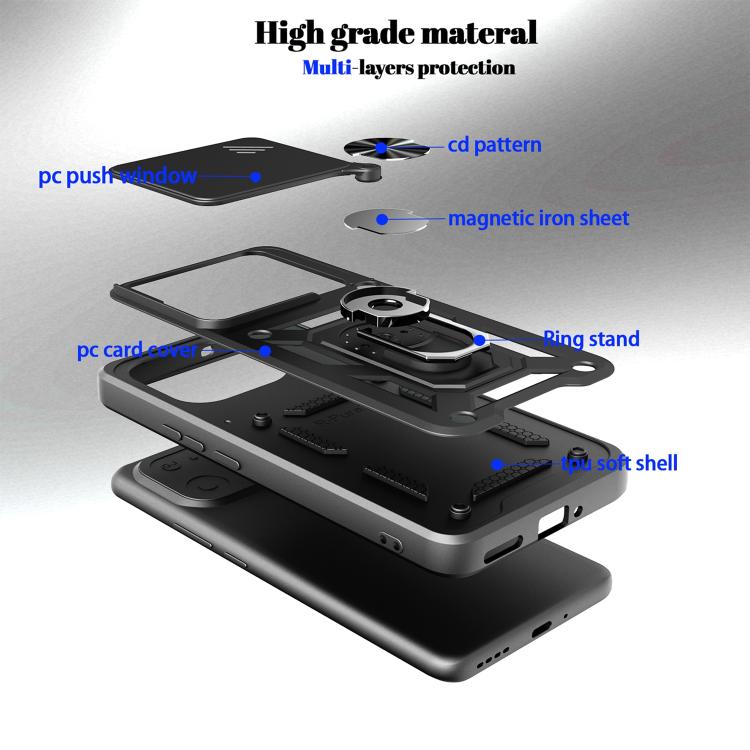 Sliding Camera Cover Design TPU+PC Phone Case, For Realme 16 Pro+ 5G Global, For Realme 16 Pro / 16 Pro+ 5G, For Realme P4x 5G India, For Realme C71 India / Note 70T 4G, For Realme 15x 5G India / C85 5G, For Realme C85 Pro 5G India