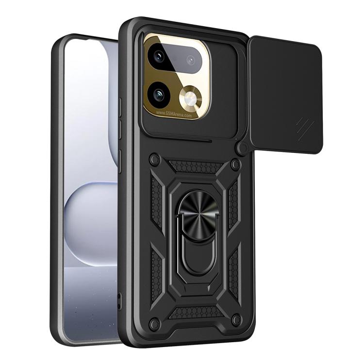 Sliding Camera Cover Design TPU+PC Phone Case, For Realme 16 Pro+ 5G Global, For Realme 16 Pro / 16 Pro+ 5G, For Realme P4x 5G India, For Realme C71 India / Note 70T 4G, For Realme 15x 5G India / C85 5G, For Realme C85 Pro 5G India