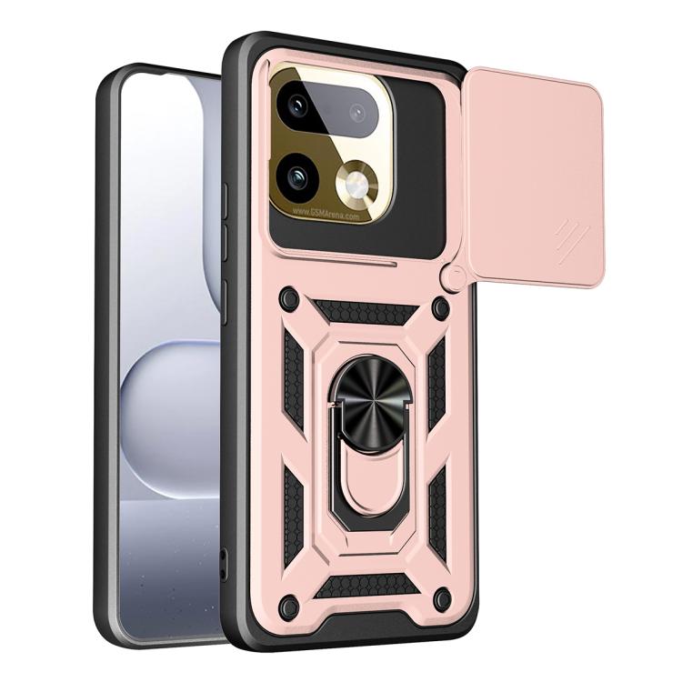 Sliding Camera Cover Design TPU+PC Phone Case, For Realme 16 Pro+ 5G Global, For Realme 16 Pro / 16 Pro+ 5G, For Realme P4x 5G India, For Realme C71 India / Note 70T 4G, For Realme 15x 5G India / C85 5G, For Realme C85 Pro 5G India