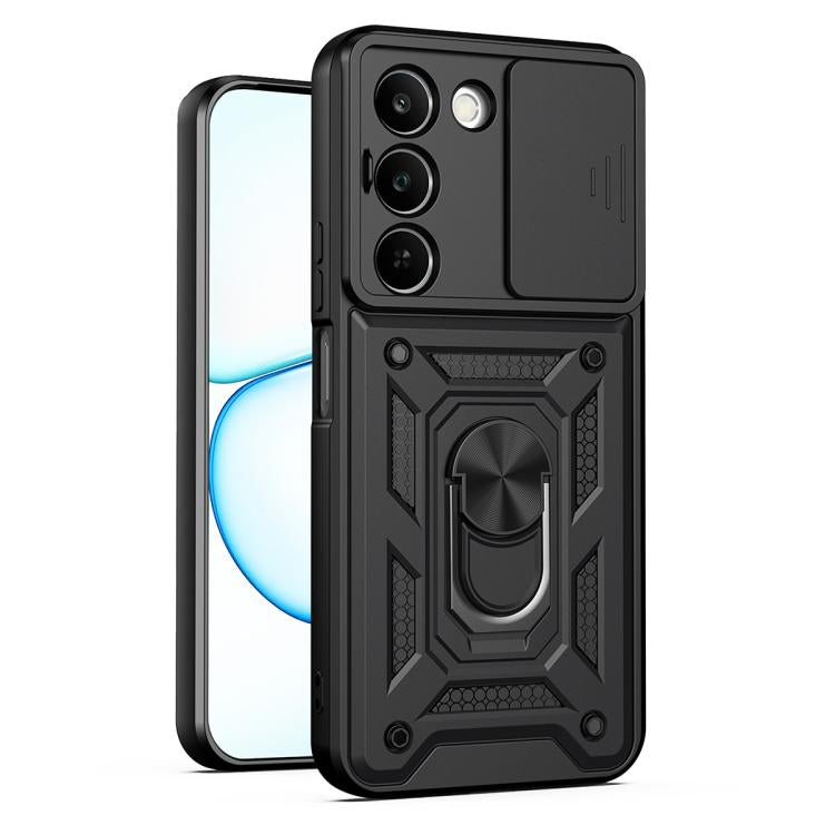 Sliding Camera Cover Design TPU+PC Phone Case, For Realme P4 Power 5G, For Realme C83 5G, For Realme 16 5G, For Realme 16 Pro+ 5G Global, For Realme 16 Pro / 16 Pro+ 5G, For Realme P4x 5G India