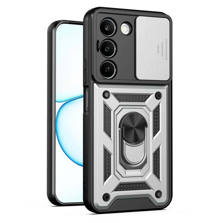 Sliding Camera Cover Design TPU+PC Phone Case, For Realme P4 Power 5G, For Realme C83 5G, For Realme 16 5G, For Realme 16 Pro+ 5G Global, For Realme 16 Pro / 16 Pro+ 5G, For Realme P4x 5G India