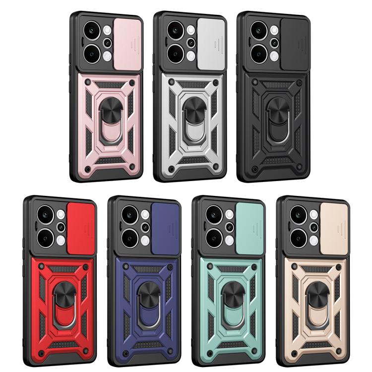 Sliding Camera Cover Design TPU+PC Phone Case, For Realme P4 Power 5G, For Realme C83 5G, For Realme 16 5G, For Realme 16 Pro+ 5G Global, For Realme 16 Pro / 16 Pro+ 5G, For Realme P4x 5G India