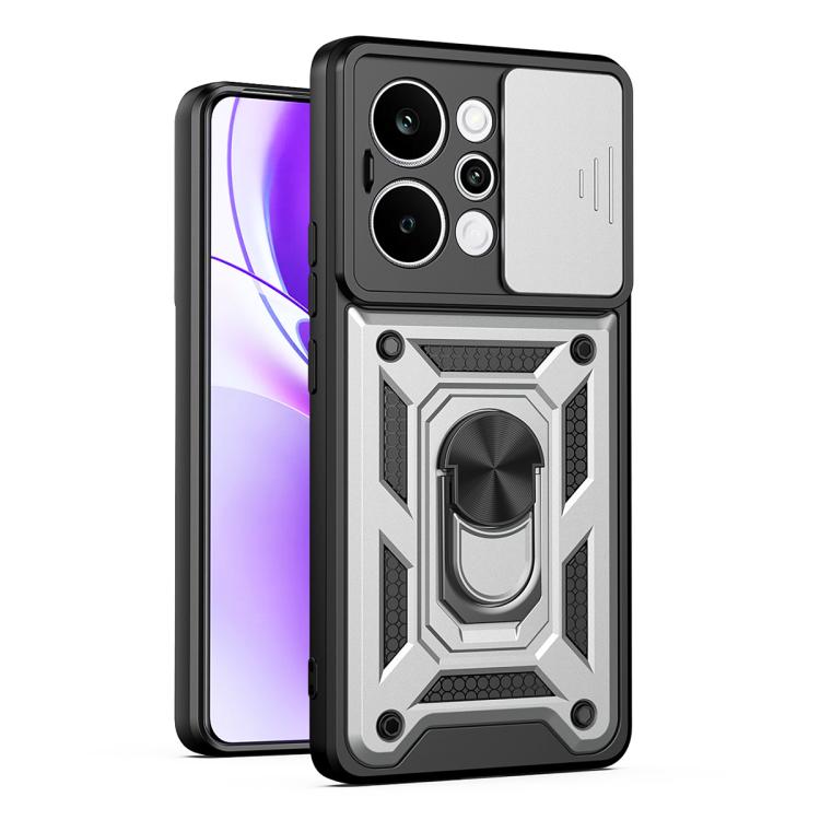 Sliding Camera Cover Design TPU+PC Phone Case, For Realme P4 Power 5G, For Realme C83 5G, For Realme 16 5G, For Realme 16 Pro+ 5G Global, For Realme 16 Pro / 16 Pro+ 5G, For Realme P4x 5G India