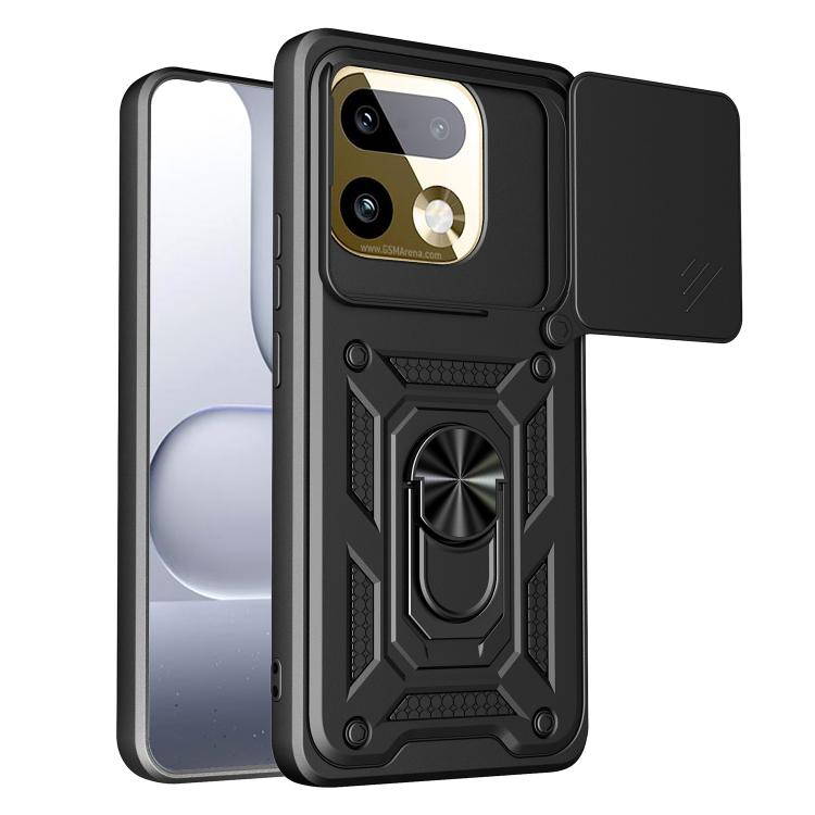 Sliding Camera Cover Design TPU+PC Phone Case, For Realme 16 Pro+ 5G Global, For Realme 16 Pro / 16 Pro+ 5G, For Realme P4x 5G India, For Realme C71 India / Note 70T 4G, For Realme 15x 5G India / C85 5G, For Realme C85 Pro 5G India