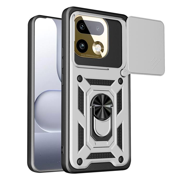 Sliding Camera Cover Design TPU+PC Phone Case, For Realme 16 Pro+ 5G Global, For Realme 16 Pro / 16 Pro+ 5G, For Realme P4x 5G India, For Realme C71 India / Note 70T 4G, For Realme 15x 5G India / C85 5G, For Realme C85 Pro 5G India