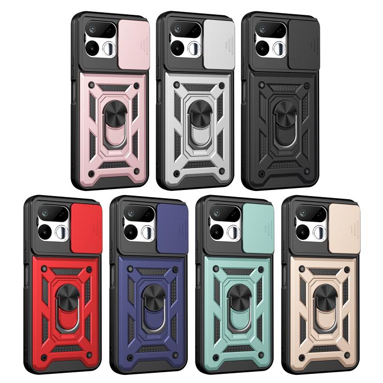 Sliding Camera Cover Design TPU+PC Phone Case, For Realme 16T 5G, For Realme C100i / C100x 4G, For Realme C100 4G, For Realme P4 Power 5G, For Realme C83 5G, For Realme 16 5G