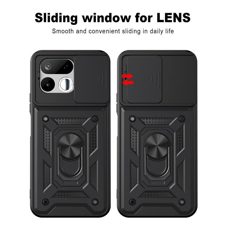 Sliding Camera Cover Design TPU+PC Phone Case, For Realme 16T 5G, For Realme C100i / C100x 4G, For Realme C100 4G, For Realme P4 Power 5G, For Realme C83 5G, For Realme 16 5G