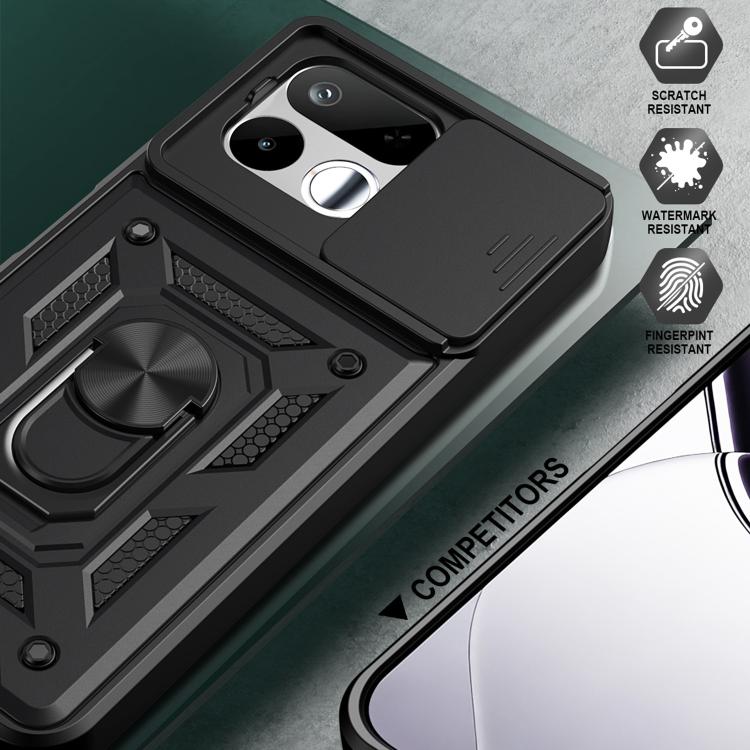 Sliding Camera Cover Design TPU+PC Phone Case, For Realme 16T 5G, For Realme C100i / C100x 4G, For Realme C100 4G, For Realme P4 Power 5G, For Realme C83 5G, For Realme 16 5G