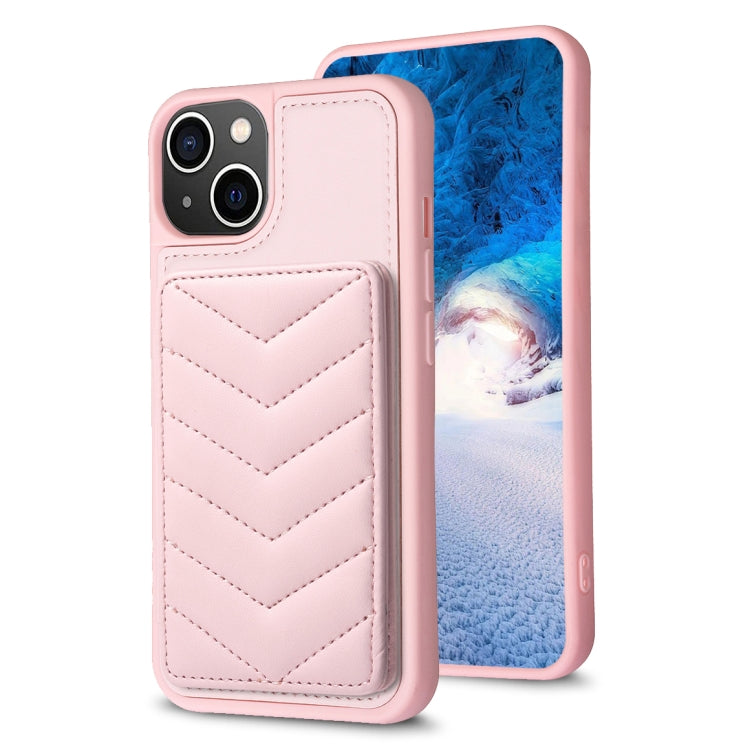 BF26 Wave Pattern Card Bag Holder Phone Case, For iPhone 15 Pro Max, For iPhone 14 Plus, For iPhone 15 Pro, For iPhone 14 / 13, For iPhone 14 Pro, For iPhone 15 Plus