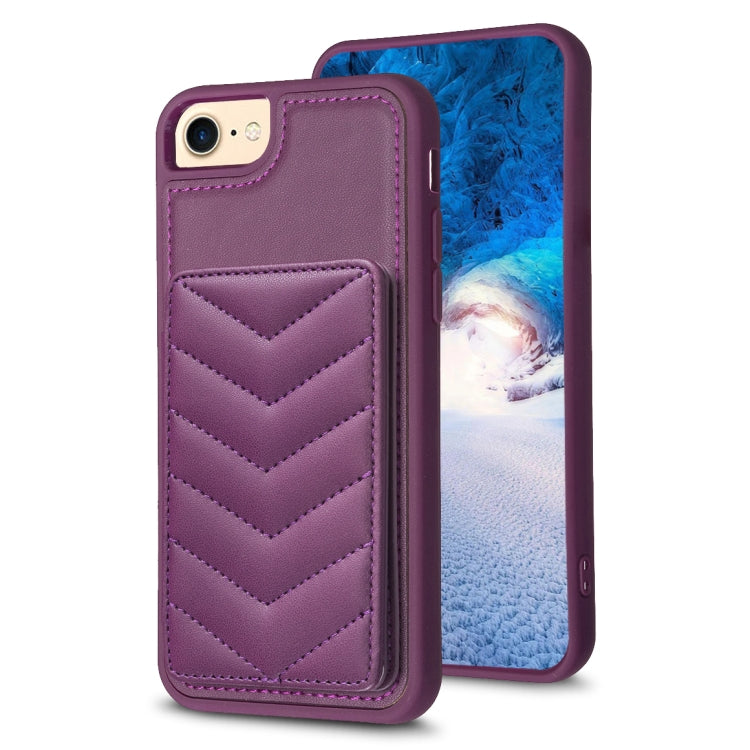 BF26 Wave Pattern Card Bag Holder Phone Case, For iPhone 15, For iPhone 14 Pro Max, For iPhone SE 2022 / 2020 / 8 / 7, For iPhone 13 Pro Max, For iPhone 13 Pro, For iPhone 12 / 12 Pro