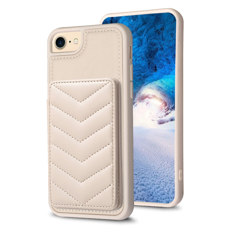 BF26 Wave Pattern Card Bag Holder Phone Case, For iPhone 15, For iPhone 14 Pro Max, For iPhone SE 2022 / 2020 / 8 / 7, For iPhone 13 Pro Max, For iPhone 13 Pro, For iPhone 12 / 12 Pro