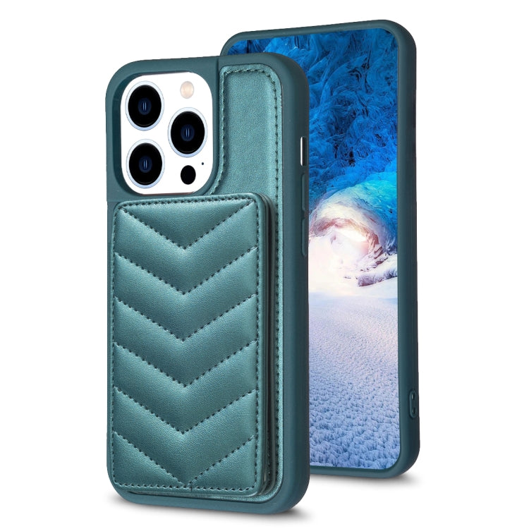 BF26 Wave Pattern Card Bag Holder Phone Case, For iPhone 15, For iPhone 14 Pro Max, For iPhone SE 2022 / 2020 / 8 / 7, For iPhone 13 Pro Max, For iPhone 13 Pro, For iPhone 12 / 12 Pro
