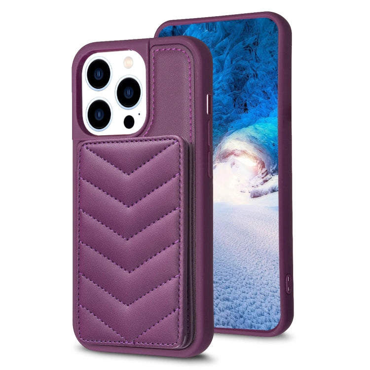 BF26 Wave Pattern Card Bag Holder Phone Case, For iPhone 15, For iPhone 14 Pro Max, For iPhone SE 2022 / 2020 / 8 / 7, For iPhone 13 Pro Max, For iPhone 13 Pro, For iPhone 12 / 12 Pro