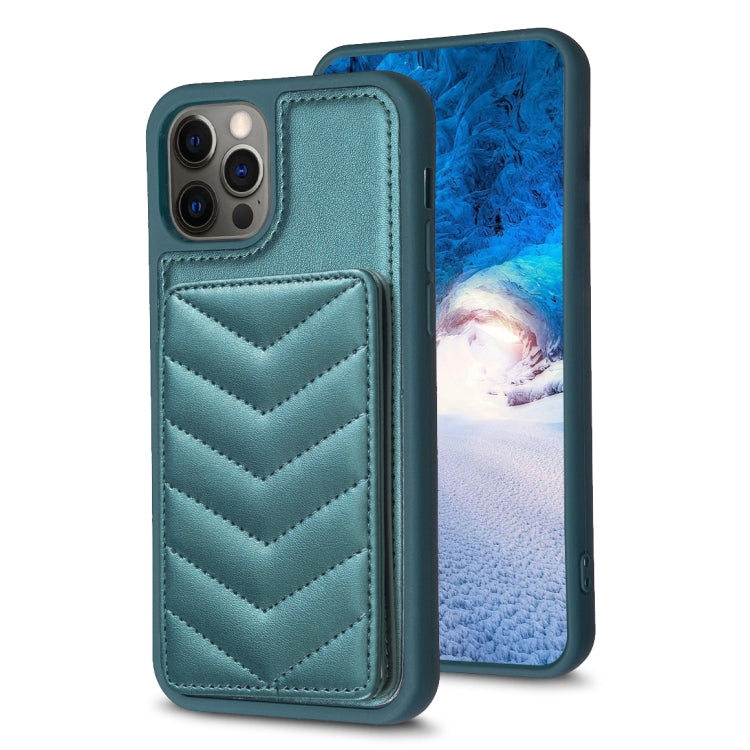 BF26 Wave Pattern Card Bag Holder Phone Case, For iPhone 15, For iPhone 14 Pro Max, For iPhone SE 2022 / 2020 / 8 / 7, For iPhone 13 Pro Max, For iPhone 13 Pro, For iPhone 12 / 12 Pro