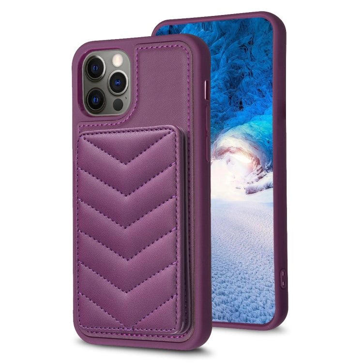 BF26 Wave Pattern Card Bag Holder Phone Case, For iPhone 15, For iPhone 14 Pro Max, For iPhone SE 2022 / 2020 / 8 / 7, For iPhone 13 Pro Max, For iPhone 13 Pro, For iPhone 12 / 12 Pro
