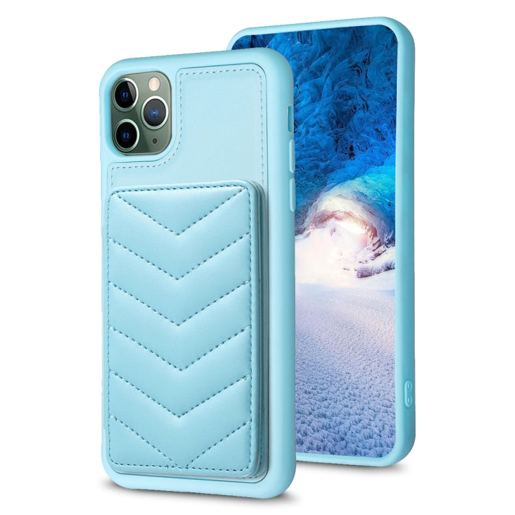 BF26 Wave Pattern Card Bag Holder Phone Case, For iPhone 12 Pro Max, For iPhone 11 Pro Max, For iPhone 11, For iPhone 11 Pro, For iPhone X / XS, For iPhone XR