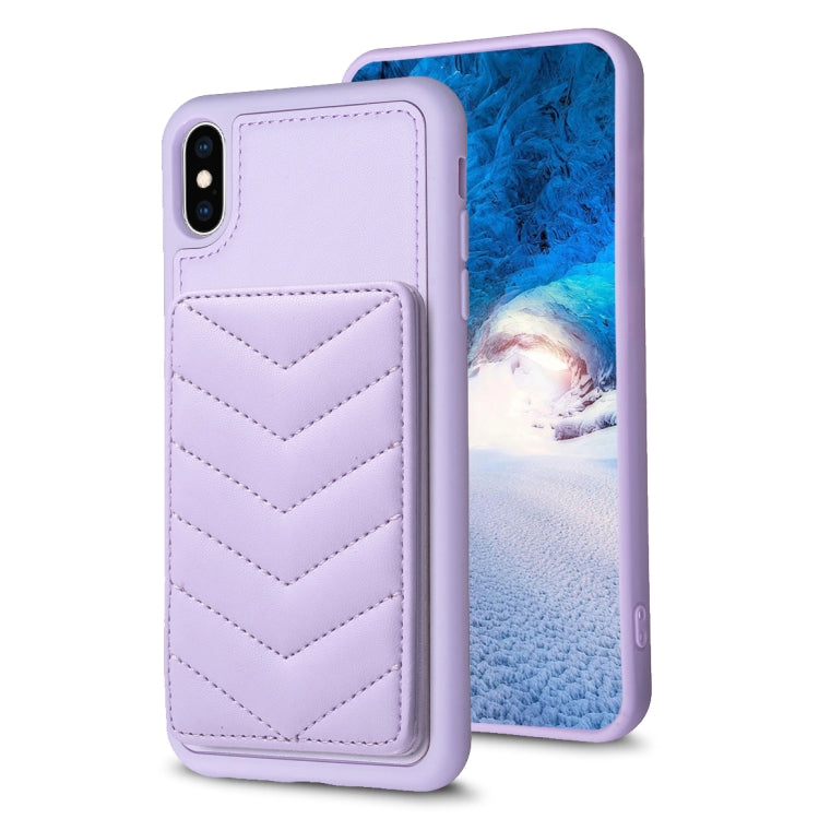 BF26 Wave Pattern Card Bag Holder Phone Case, For iPhone 12 Pro Max, For iPhone 11 Pro Max, For iPhone 11, For iPhone 11 Pro, For iPhone X / XS, For iPhone XR
