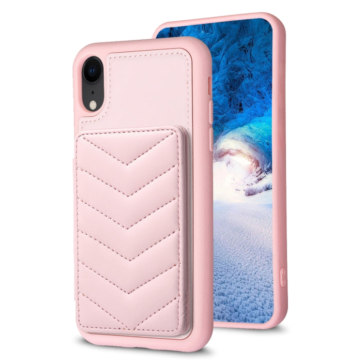BF26 Wave Pattern Card Bag Holder Phone Case, For iPhone 12 Pro Max, For iPhone 11 Pro Max, For iPhone 11, For iPhone 11 Pro, For iPhone X / XS, For iPhone XR