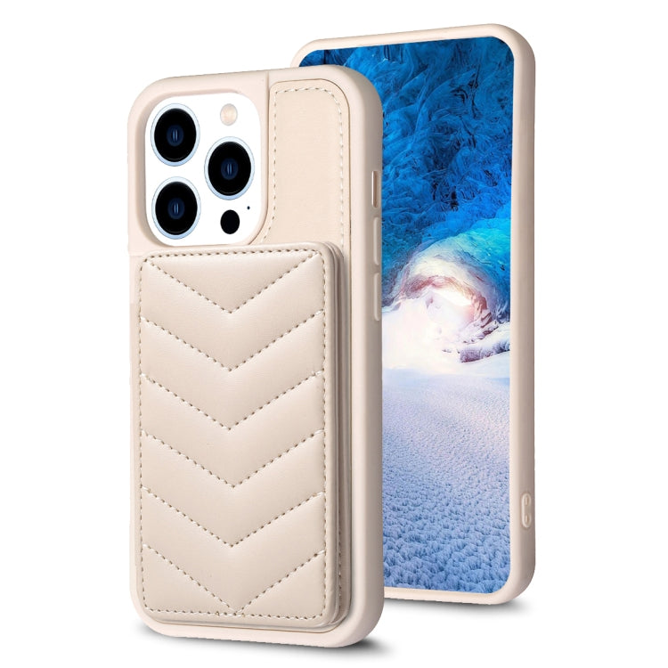 BF26 Wave Pattern Card Bag Holder Phone Case, For iPhone 15 Pro Max, For iPhone 14 Plus, For iPhone 15 Pro, For iPhone 14 / 13, For iPhone 14 Pro, For iPhone 15 Plus