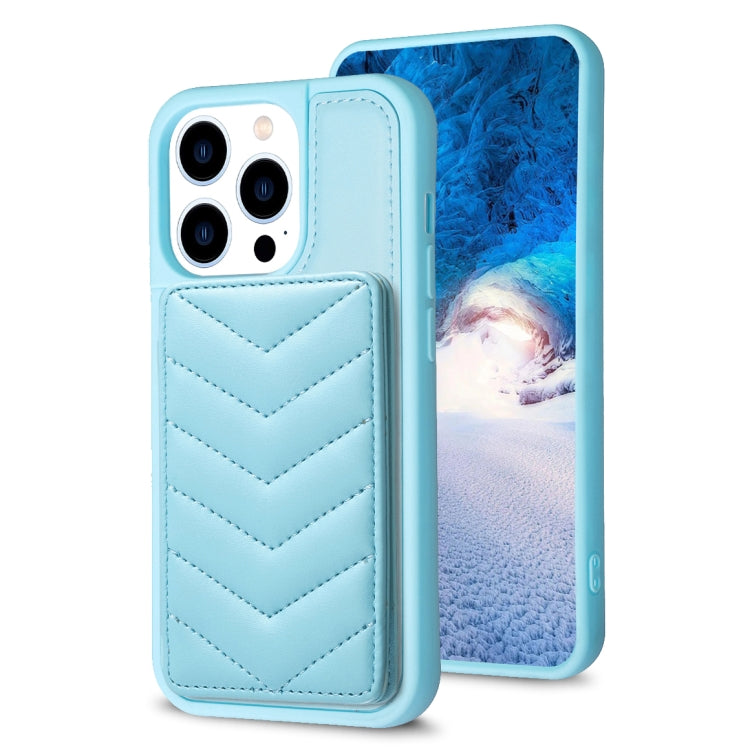 BF26 Wave Pattern Card Bag Holder Phone Case, For iPhone 15 Pro Max, For iPhone 14 Plus, For iPhone 15 Pro, For iPhone 14 / 13, For iPhone 14 Pro, For iPhone 15 Plus