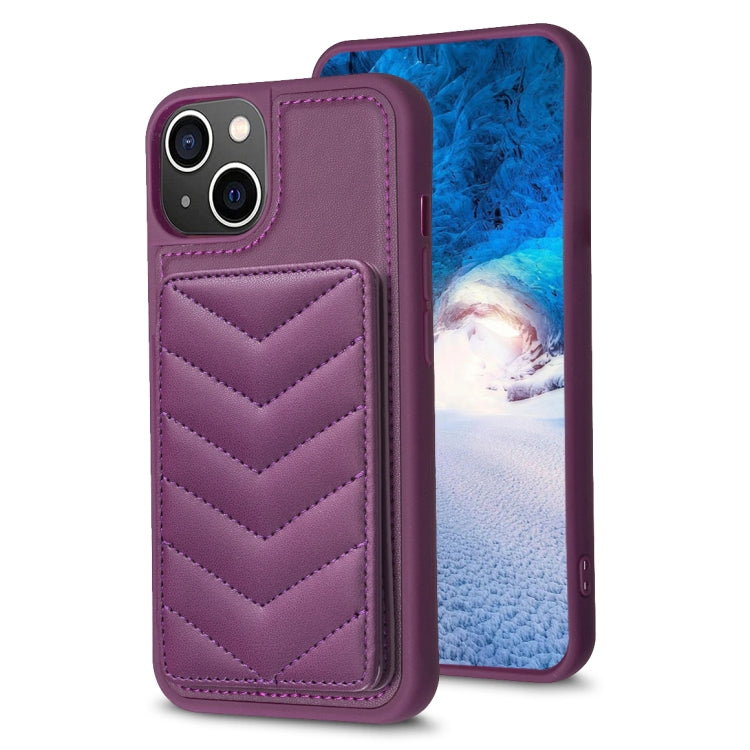BF26 Wave Pattern Card Bag Holder Phone Case, For iPhone 15 Pro Max, For iPhone 14 Plus, For iPhone 15 Pro, For iPhone 14 / 13, For iPhone 14 Pro, For iPhone 15 Plus